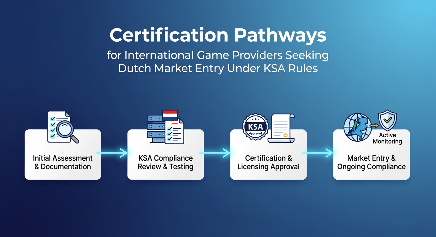 Overzicht van certificeringsprocedures bij de Kansspelautoriteit voor internationale gameproviders