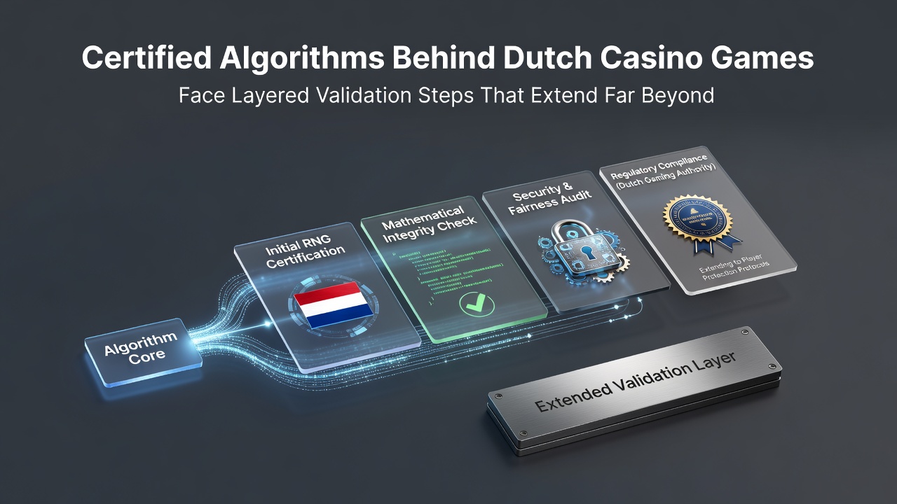 Illustratie van update cyclus validatie proces met RNG en cryptografische lagen in Nederlandse casino systemen