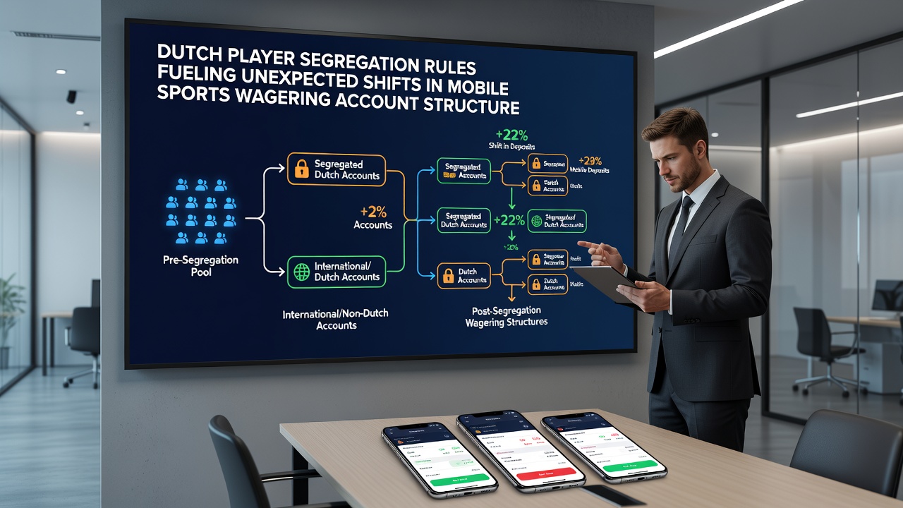 Diagram van veranderde accountstructuren in Nederlandse mobiele sportweddenschapsapps