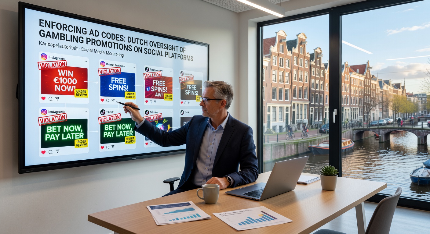 Overzicht van sociale media platforms met gokreclames onder Nederlands toezicht