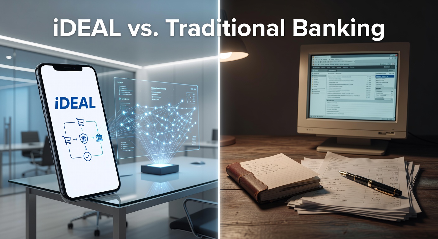 Vergelijkende infographic van iDEAL, PayPal en Skrill-transactiesnelheden en kosten bij Nederlandse online casino's