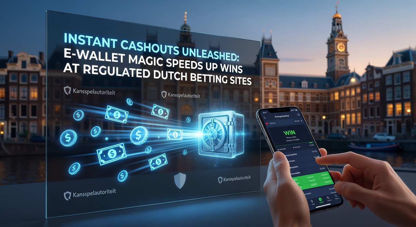 Schermafbeelding van een snelle e-wallet uitbetaling op een Nederlands gereguleerd wedplatform, met klok die seconden toont