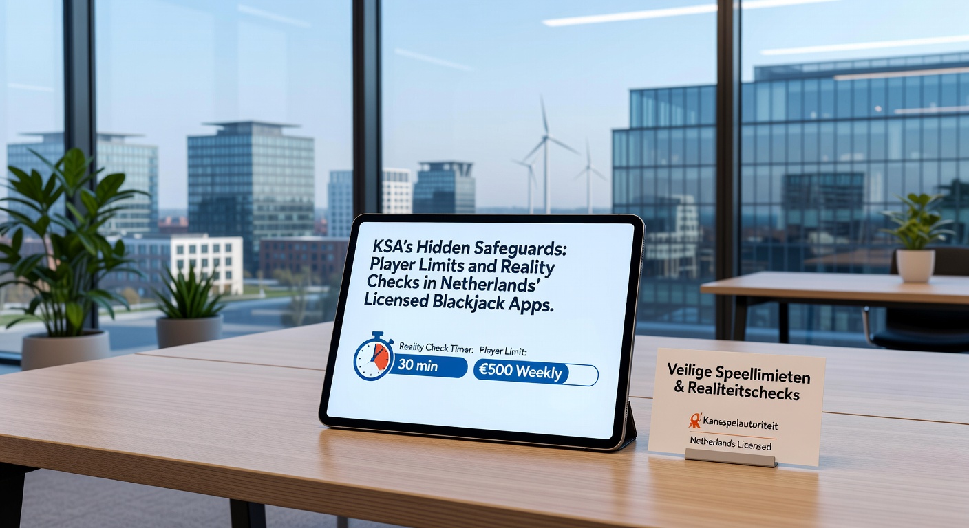 Grafiek met statistieken over het gebruik van realiteitschecks en spelerslimieten in Nederlandse online casino-apps, inclusief balkdiagrammen en percentages