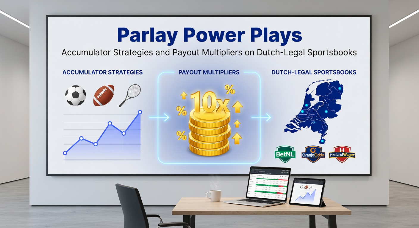Grafiek met voorbeeld van een succesvolle parlay-weddenschap op een Nederlands legaal sportsbook-platform, tonend gecombineerde odds en totale uitbetaling