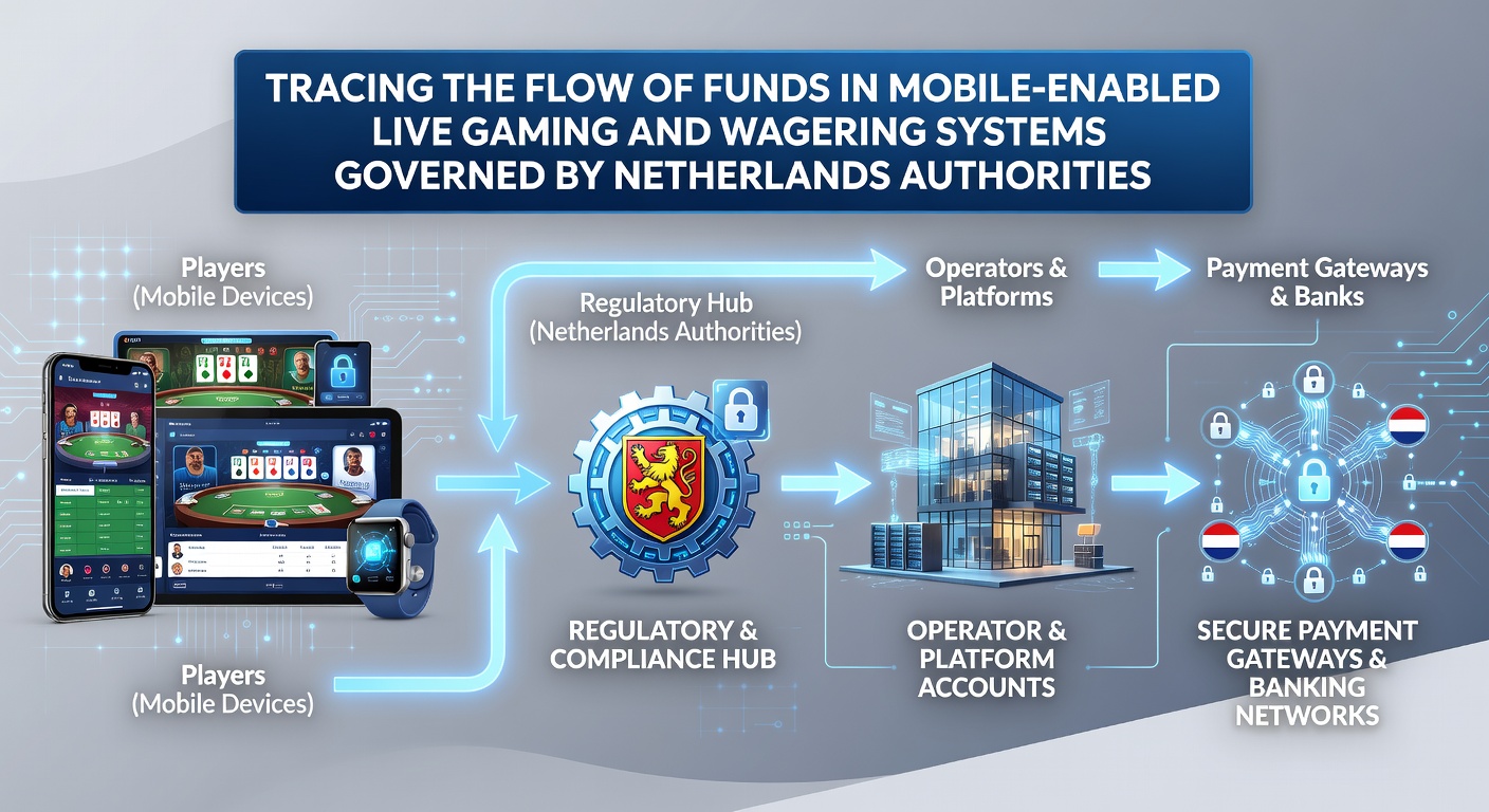Overzicht van geldstromen in mobiele live gaming systemen gereguleerd door Nederlandse autoriteiten