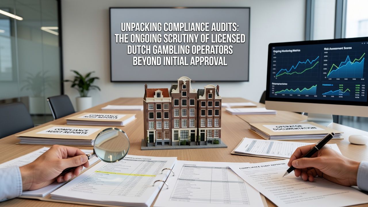 Afbeelding die de auditprocessen bij Nederlandse kansspeloperators illustreert